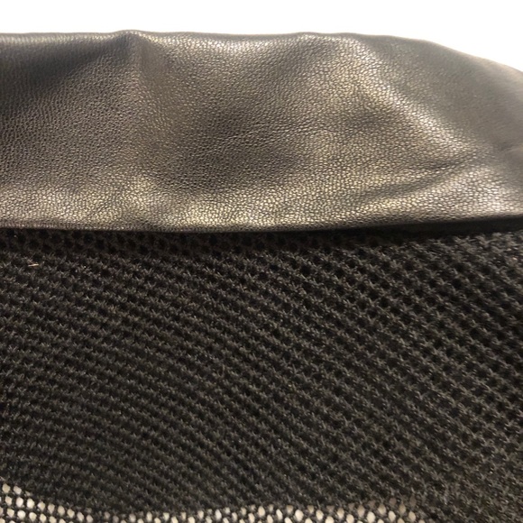 NWOT Black Crop Mesh Gold Zipper Button Blazer Size 4/6 - Picture 12 of 12